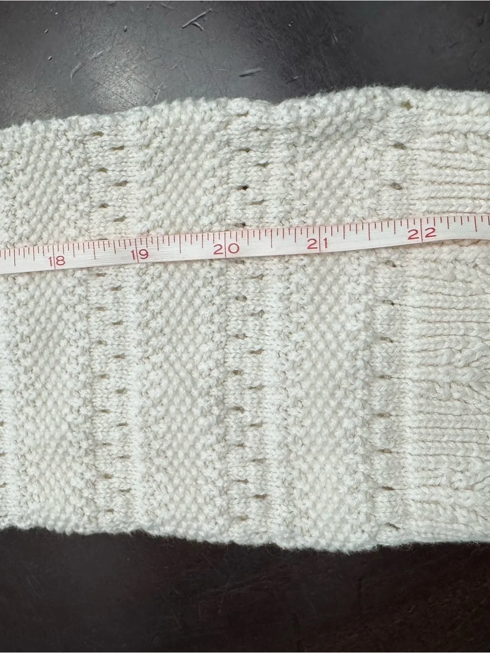 Old Navy Cream Crewneck Sweater with Multicolor Bead Trim